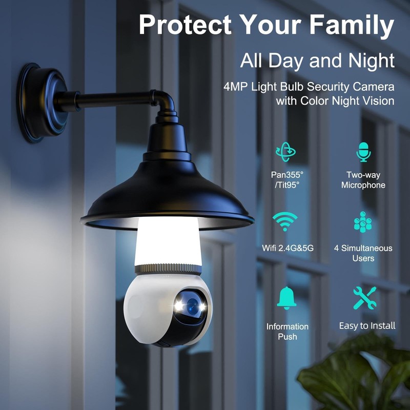 2K Camaras De Seguridad 360 Inalambricas Solar 5G Y 2.4G 24/7 Para Casa Exterior gallery