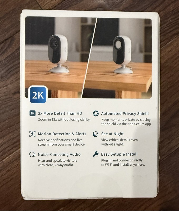 NEW Arlo Essential Indoor Camera 2K (2nd Gen) Wired with Privacy Shield - 1 Cam gallery
