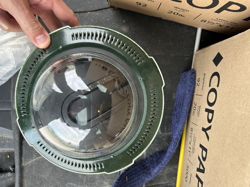 AXIS Q3708-PVE Panoramic Outdoor IP Security Camera PoE Tested Clear Dome Green