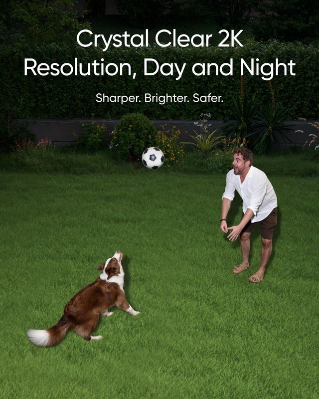 eufy Security Floodlight Camera E30 2K HD Outdoor Cam 360° P&T AI Detect|Refurb gallery