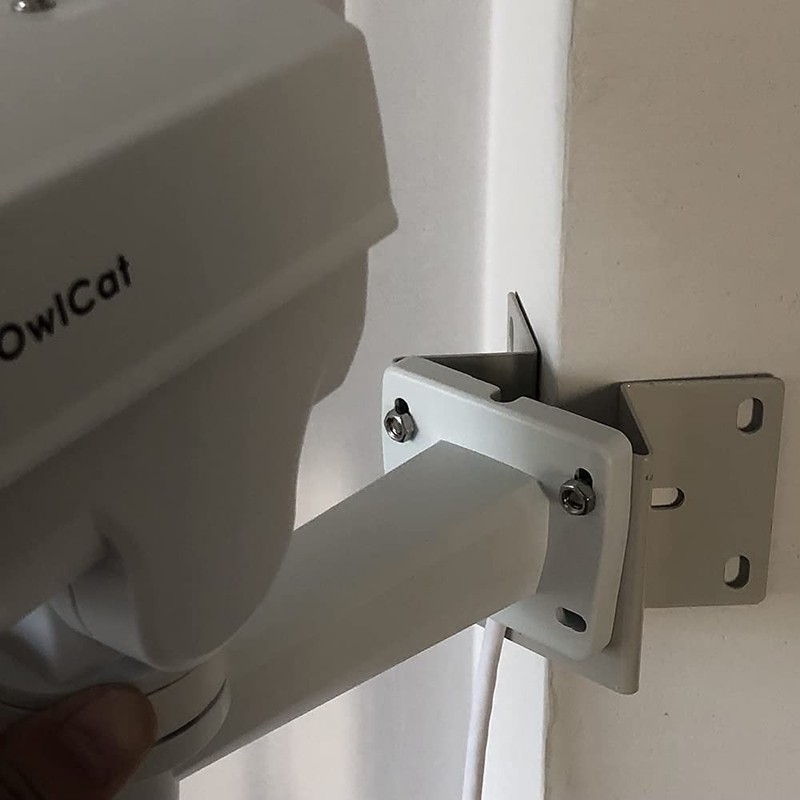 Exterior Outside Wall Corner Mount Metal Bracket Right Angle CCTV Surveillanc... gallery