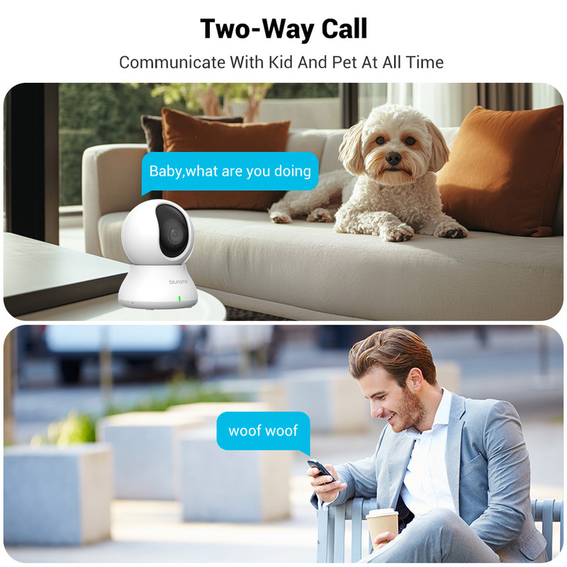 2/4X Blurams 2K Indoor Security Camera Pet Baby Child Monitor Night Vision FHD gallery