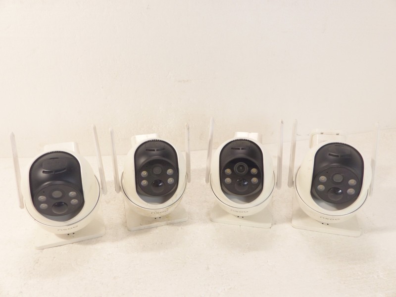 Aosu Solar Powered Wireless Security Camera Kit x4 Cameras & Home Base UNTESTED gallery