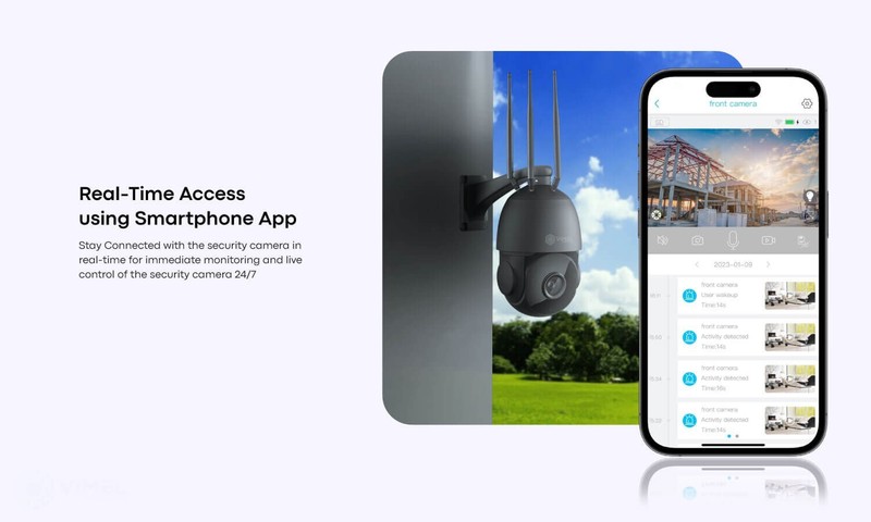 Outdoor 4G Security Camera 4K Recording 24/7 Human Vehicle Detection 30X Zoom gallery