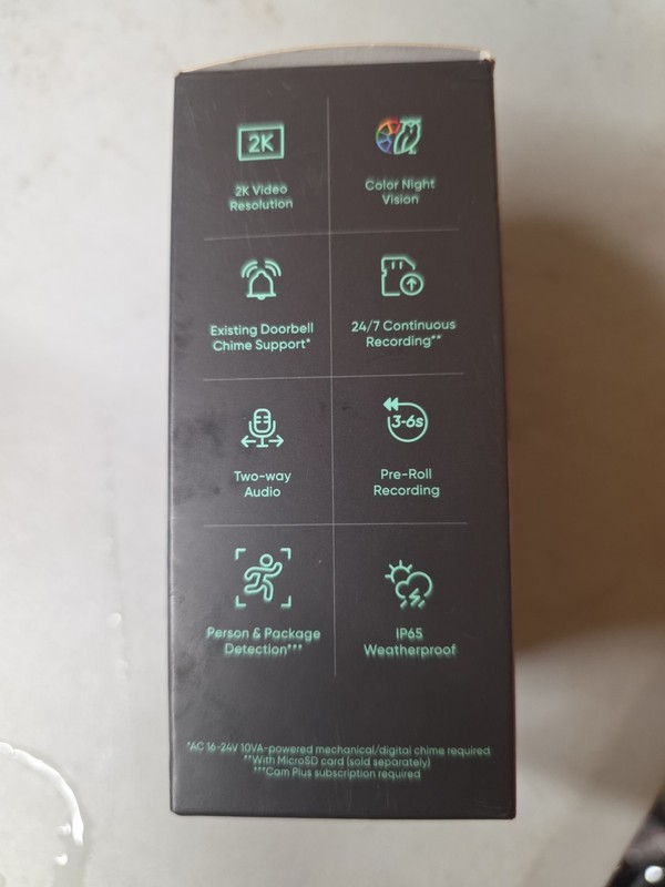 Wyze Video Doorbell v2 Wired 2K HD Cam 2-Way Audio Night Vision Smart Home gallery