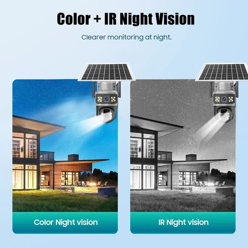 Solar Security Cameras Wireless Motion Detection Night Vision Surveillance LOT gallery
