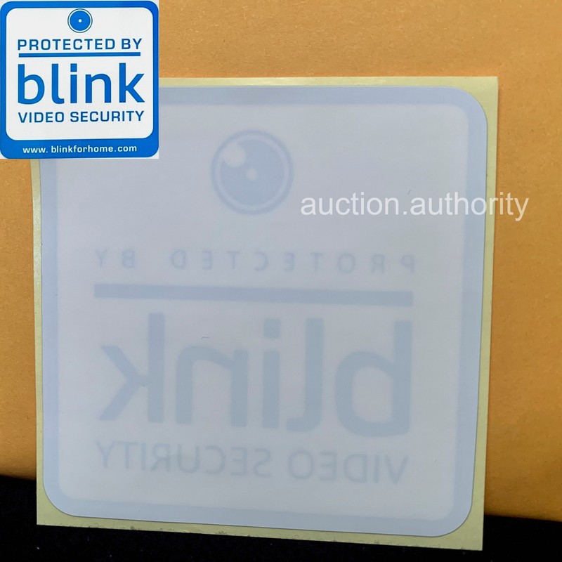 2 Blink Video Security Yard Sign Camera Monitoring Waterproof 4 Window Stickers gallery