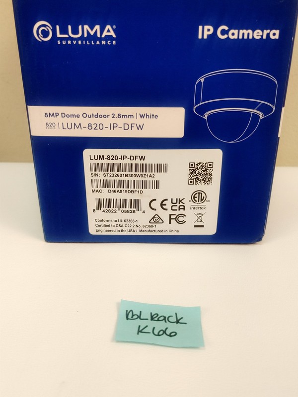 Luma LUM-820-IP-DFW 2.8 Mm 8 MP White gallery