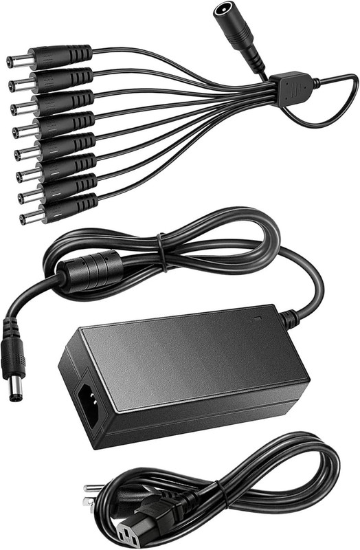 12V 7A CCTV Power Adapter with 8-Way Splitter for Ultimate Security Systems gallery