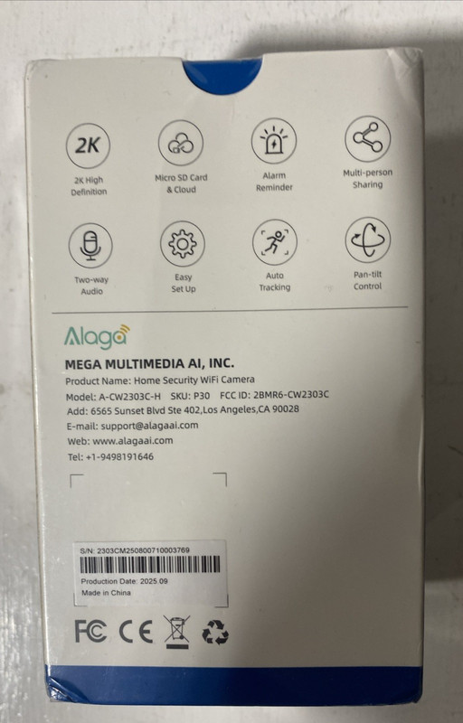 Home Security Wifi Camera 2k Pan & Tilit Auto Tracking Two Audio gallery