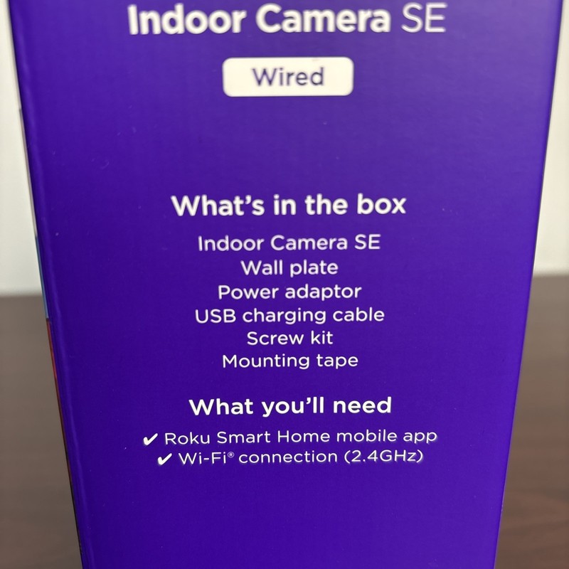 Roku Indoor Camera SE WiFi Connected Smart Home Wired Security Camera Brand New gallery