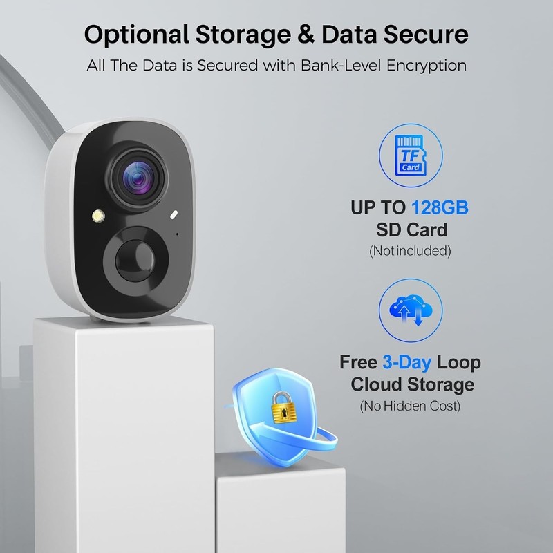 Wireless Security Camera with AI Analysis Recognition gallery