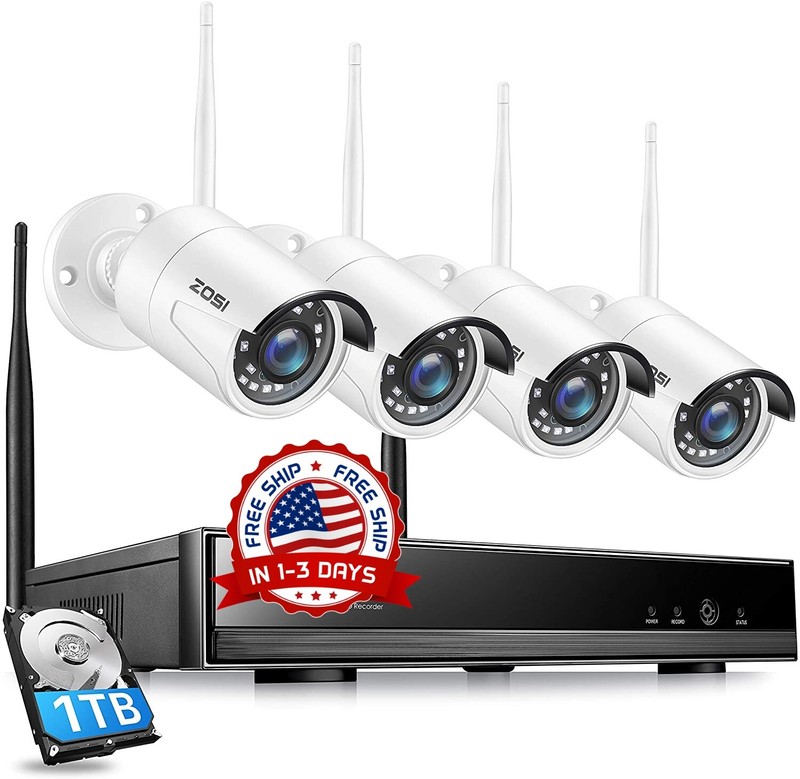 Cámaras De Seguridad Inalámbricas Con Disco Duro Security Camera System Wireless