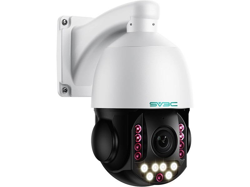 SV3C SD7POE-8MP-HX 3840X2160 8MP NIGHT 360 PTZ OUTDOOR POE SURVEILLANCE CAMERA