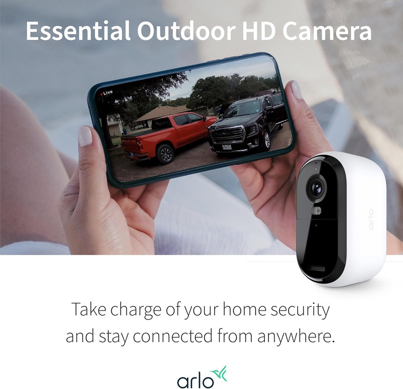Essential Security Camera 1080P HD | Outdoor - Indoor | 2Nd Gen | Wireless with gallery