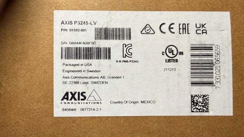Axis P3245-LV Security IP Network Camera New In Box Sealed gallery