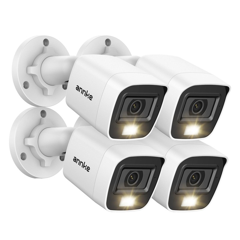 4 Packed 2.0MP 1080P 1920TVL Wired Security Camera Kits, HD TVI Add-on Outdoo…