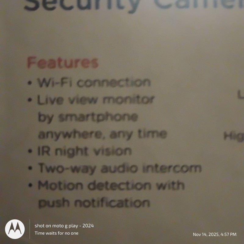 vivtar wifi indoor camera ios 9.0 or higher android 4.4 or higher gallery