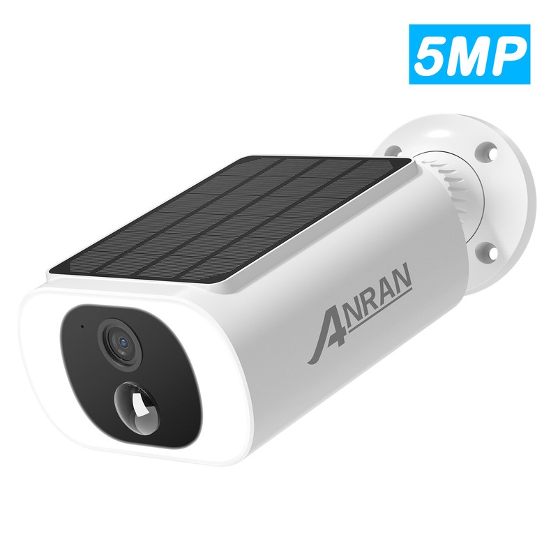 ANRAN 3K Solar-Powered WiFi Outdoor Security Camera System Wireless Night Vision