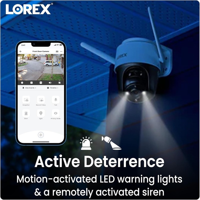 2K Pan-Tilt Outdoor Security Camera with Color Night Vision gallery
