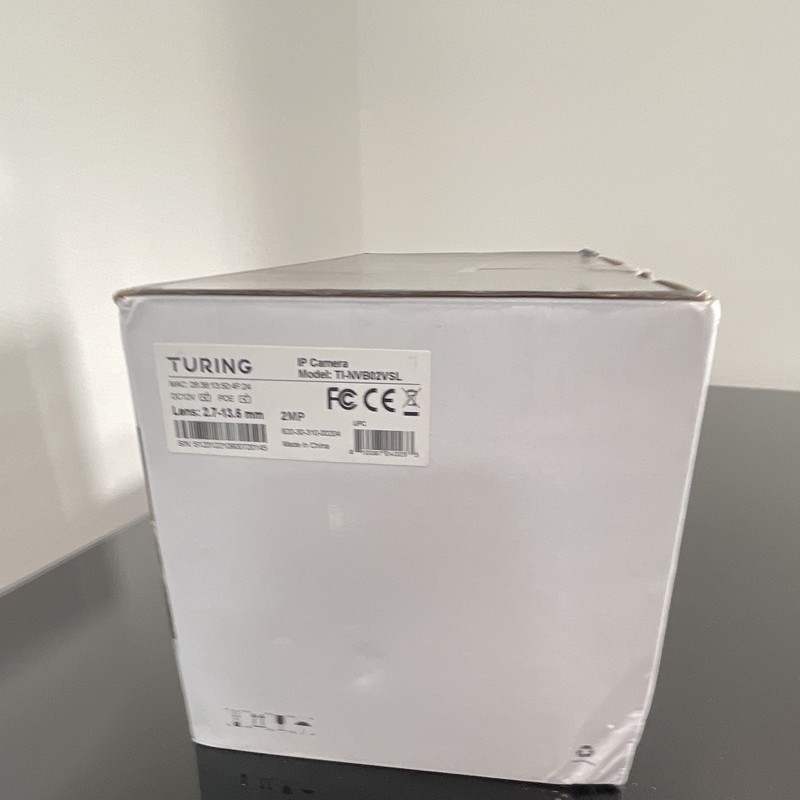 Turing TI-NWB2VSVSL IP Bullet Camera Wired Color White Indoor/Outdoor 12V gallery