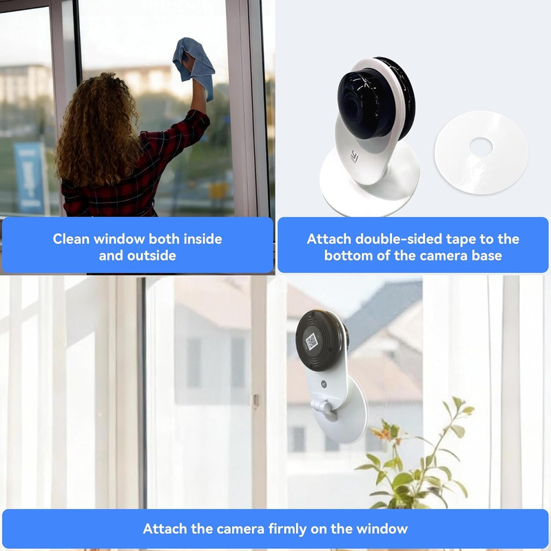 YI 2K Indoor Security Camera with Adhesive Mount, 2-Way Audio, AI Human/Vehicle/ gallery