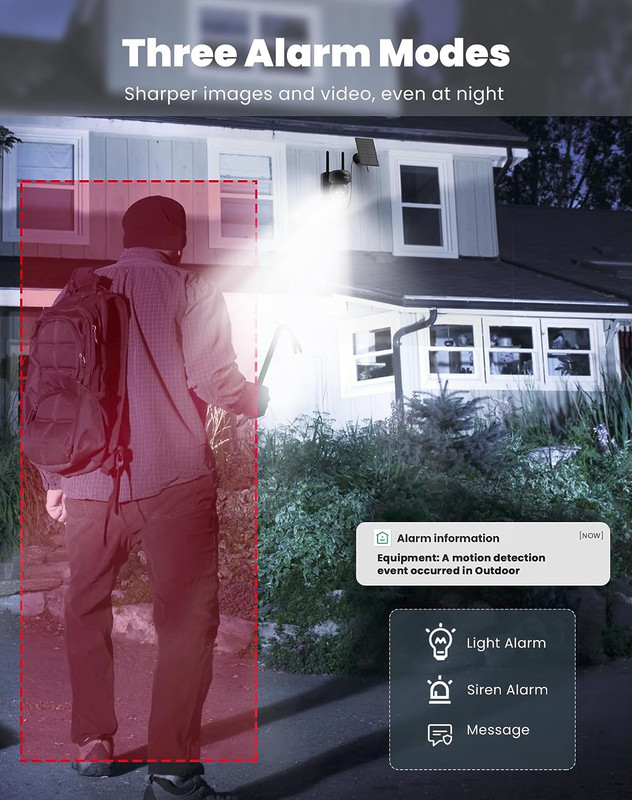 Solar Security Cameras Wireless Outdoor - Battery Power Cameras for Home Securit gallery