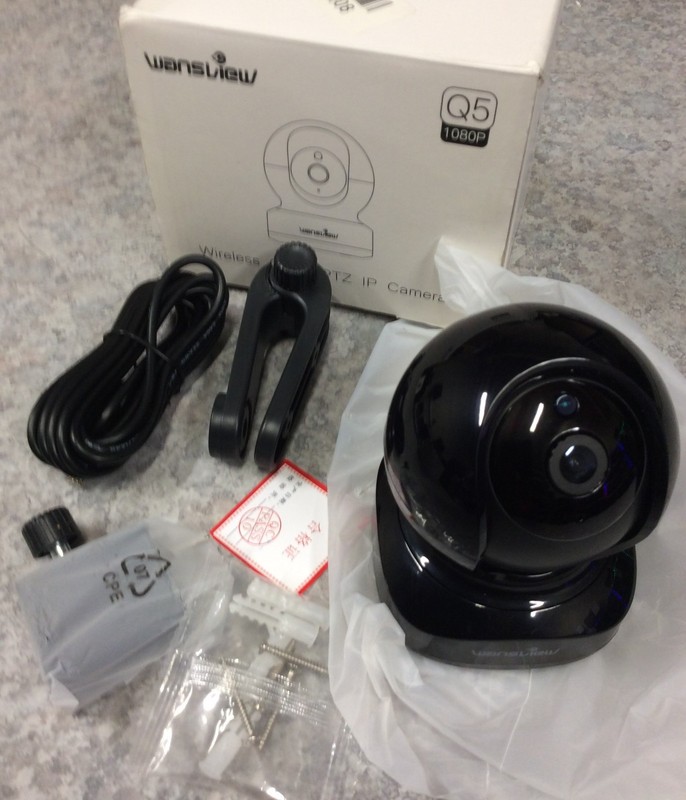 Wansview Wireless Cloud PTZ IP Security Camera, 1080P HD, WiFi Indoor Q5 - Black gallery