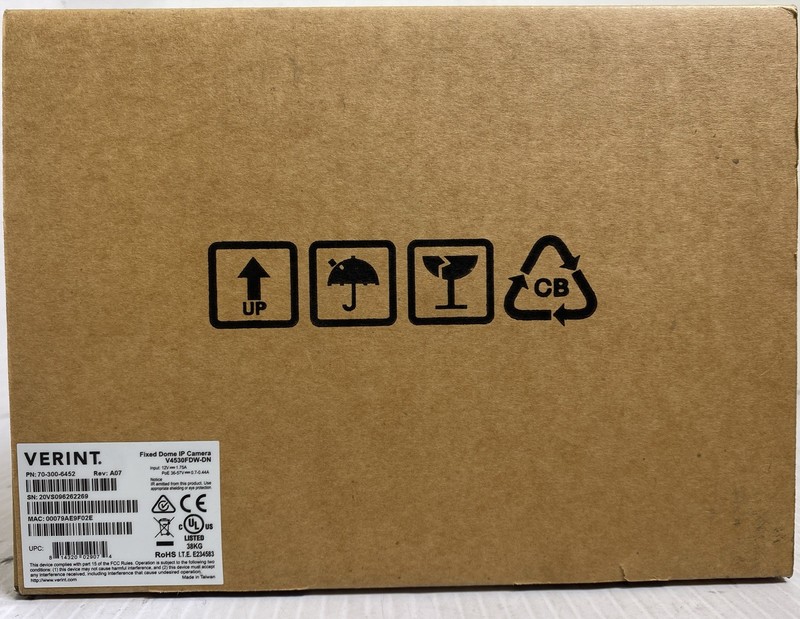 Verint V4530FDW-DN 3MP Exterior Vandal-Proof Dome Camera 70-300-6452 NEW NIB gallery