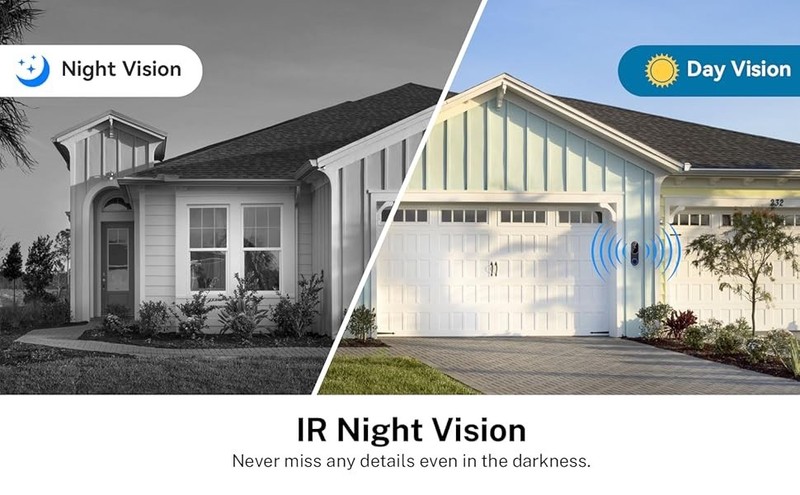 Video Doorbell Smart 1080p HD Camera WI-FI Night Vision Motion Detection Wireles gallery