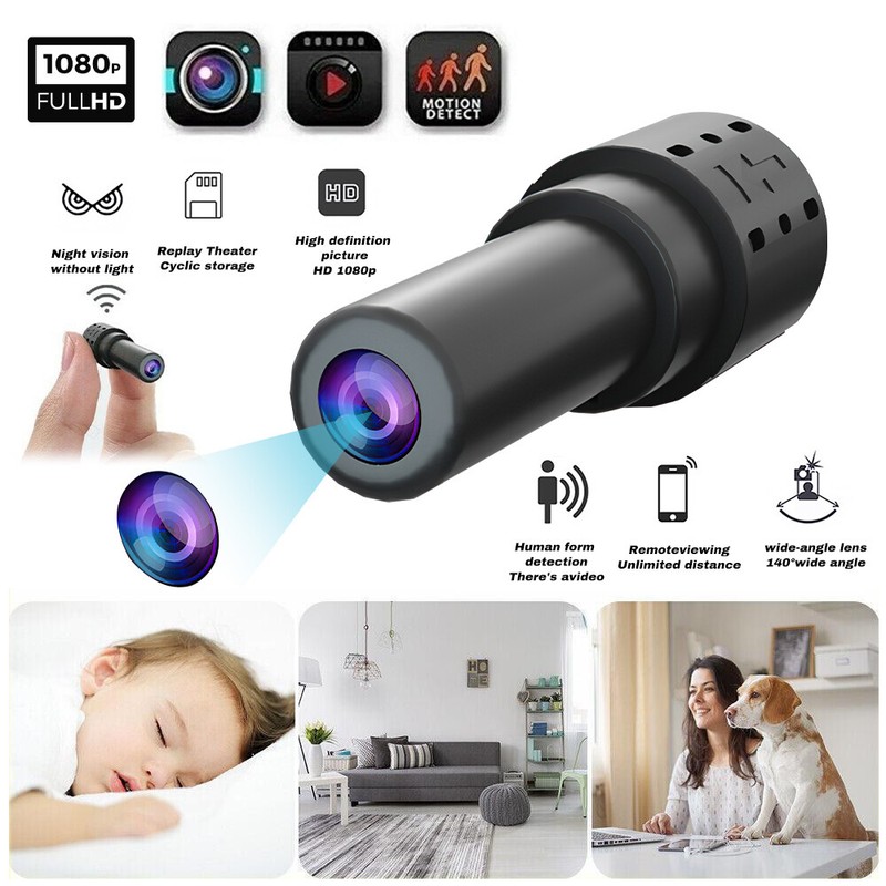 HD WiFi Micro Camera Video Recorder 1080p Video Recorder IP Remote Monitoring