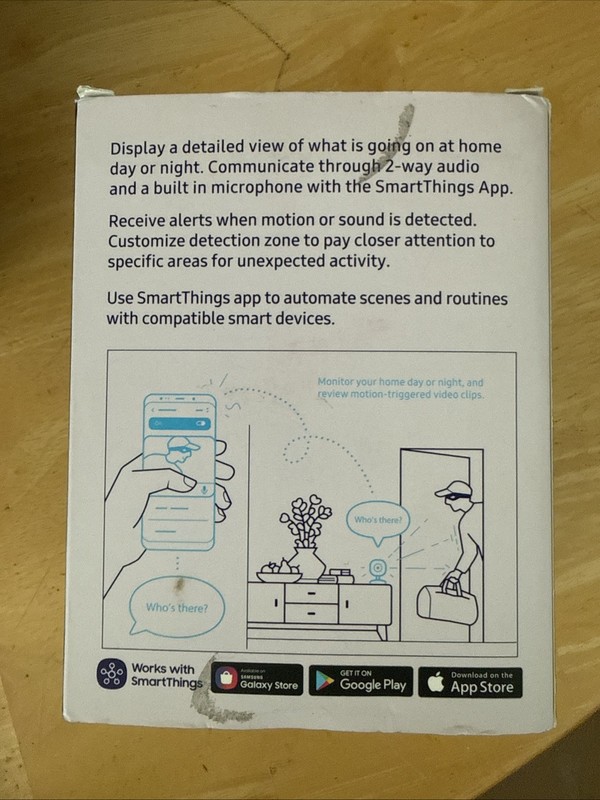 Samsung SmartThings Indoor Security Camera 1080P HD Video W/HDR GP-U999COVLBDA gallery