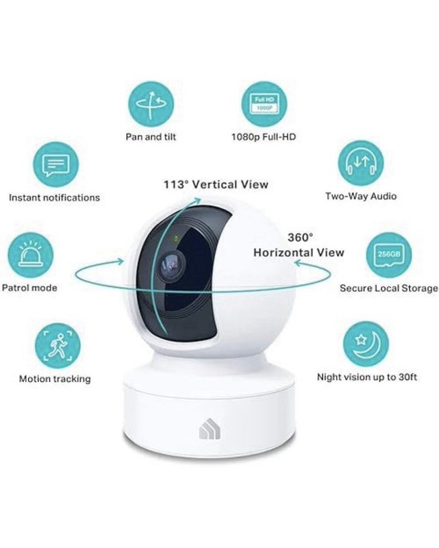 TP-Link Kasa Spot Pan Tilt 1080p Indoor Wi-Fi Cam Night Vision, 2-Way Audio gallery