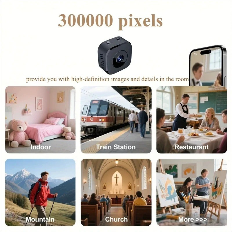 Wireless Security Camera Indoor Outdoor Home Wifi Night Vision Camera HD 4K gallery