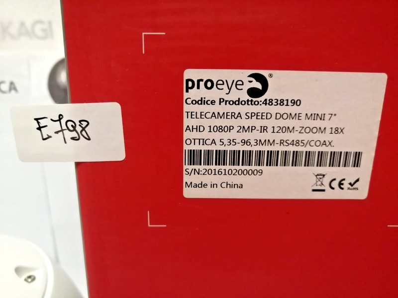 PROEYE SPEED DOME MINI 7 1080P 2MP-IR 120M DOME CAMERA DOME CAMERA NEW gallery