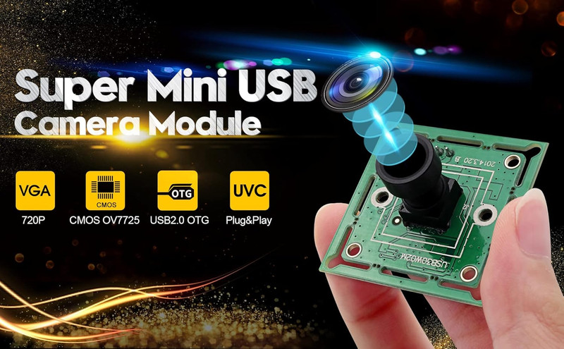 VGA Super Mini Wide Angle USB Camera Module with 100Degree Lens High Speed 480P gallery
