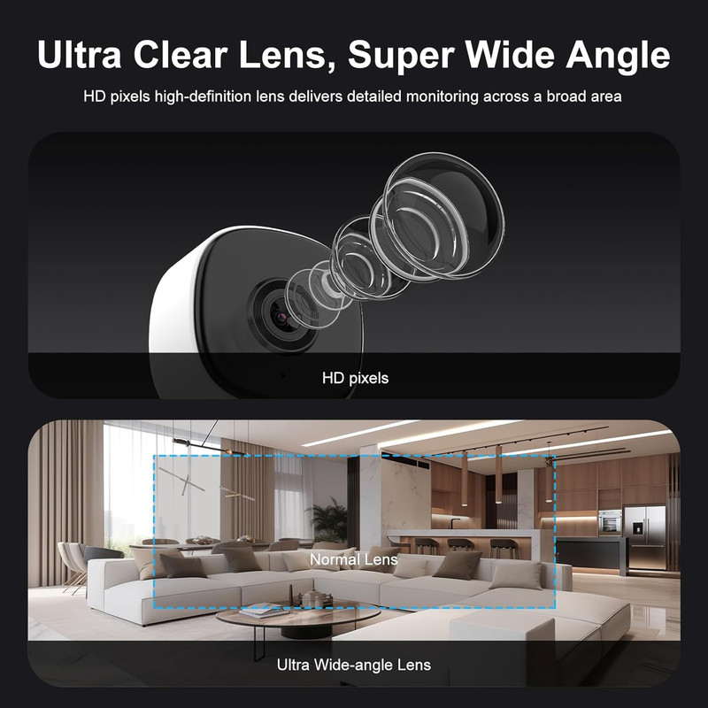 2K Magnetic Security Camera 4-Pack, Night Vision, 2-Way Audio, Alexa Compatible gallery