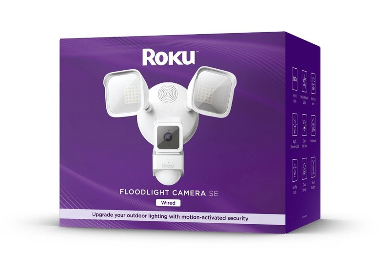 Roku Smart Home Floodlight Camera SE Wi-Fi Connected, Wired Surveillance Camera gallery