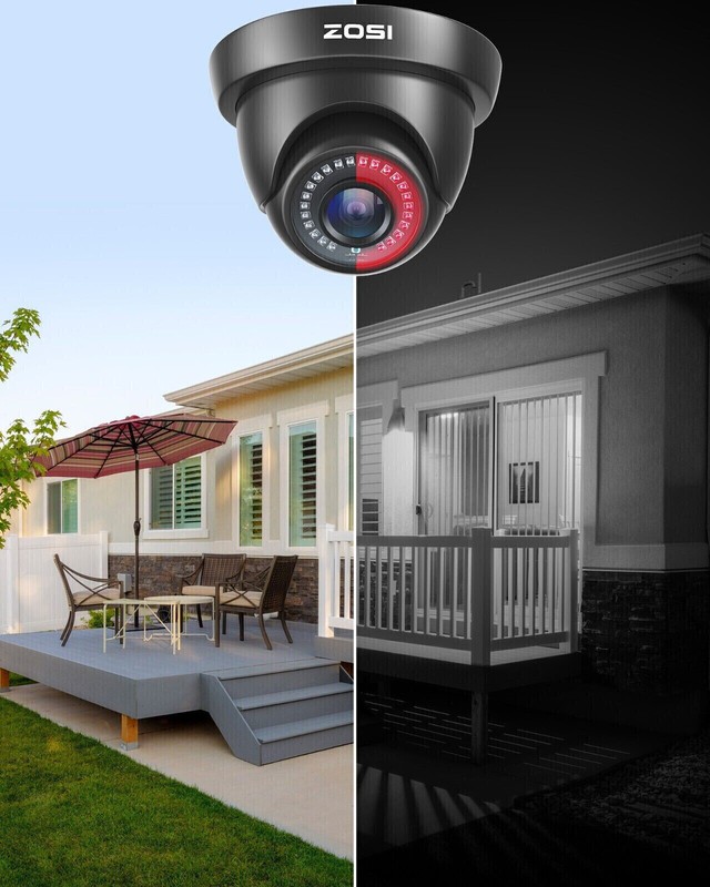 ZOSI 4 Pack 1080P HD TVI Waterproof Indoor/Outdoor Camera for Security System gallery