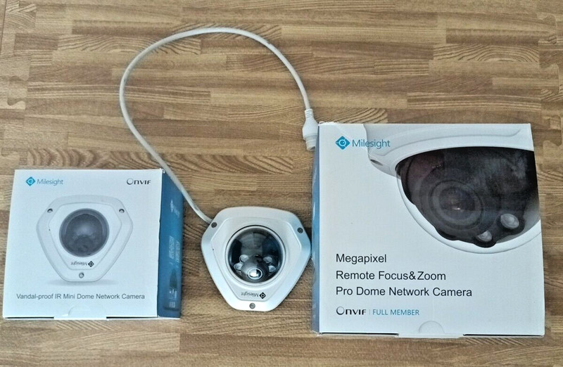 LOT of 3: MILESIGHT MS-C2972-FIPB &MS-C2973-PD (x2) IR PRO DOME NETWORK CAMERAS