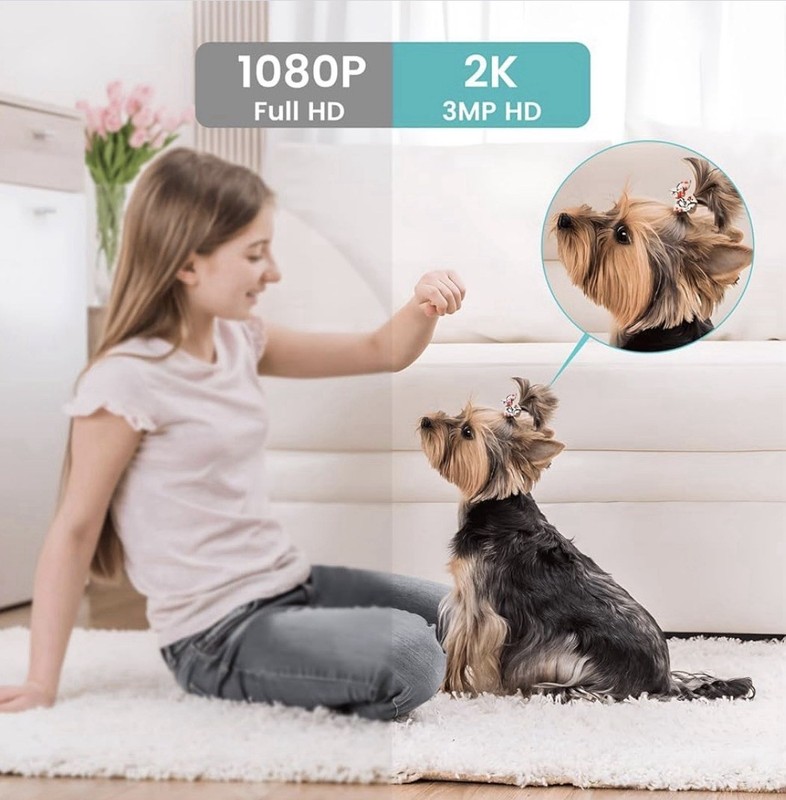 Bundle of (2) WiFi 2K Smart Camera Home Security, Video & Audio, Baby Monitors gallery