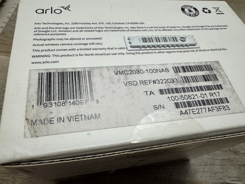 Arlo VMC2030-100NAS Essential Spotlight Single Wireless Indoor/Outdoor Camera™ gallery