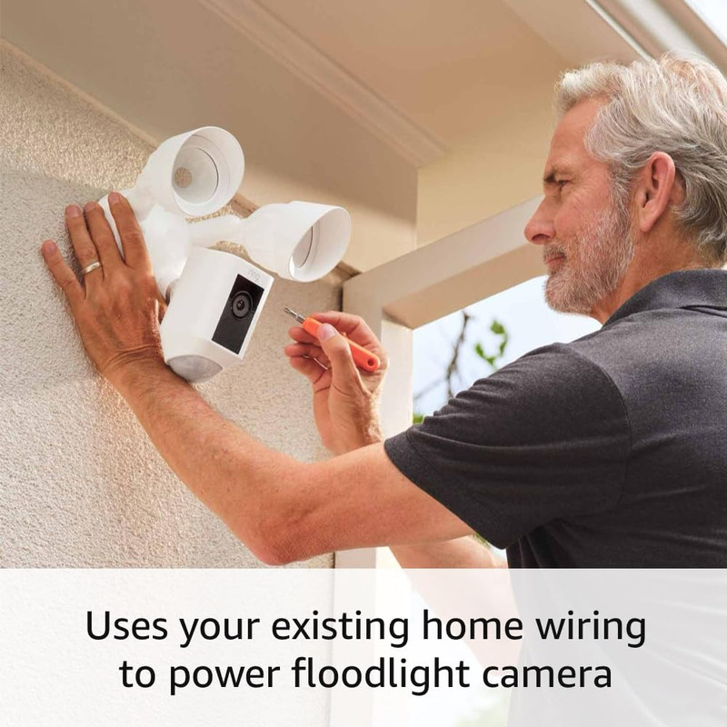 Floodlight Cam Wired plus (Newest Model), Outdoor Home or Business Security with gallery