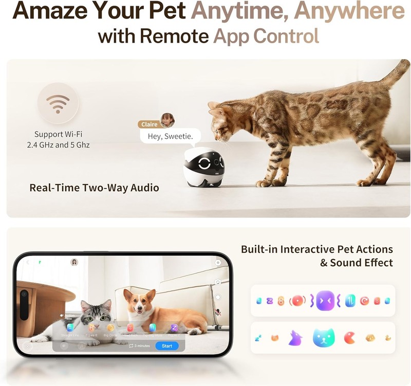 2K Pet Robot Enabot EBO ROLA Motion Detection gallery