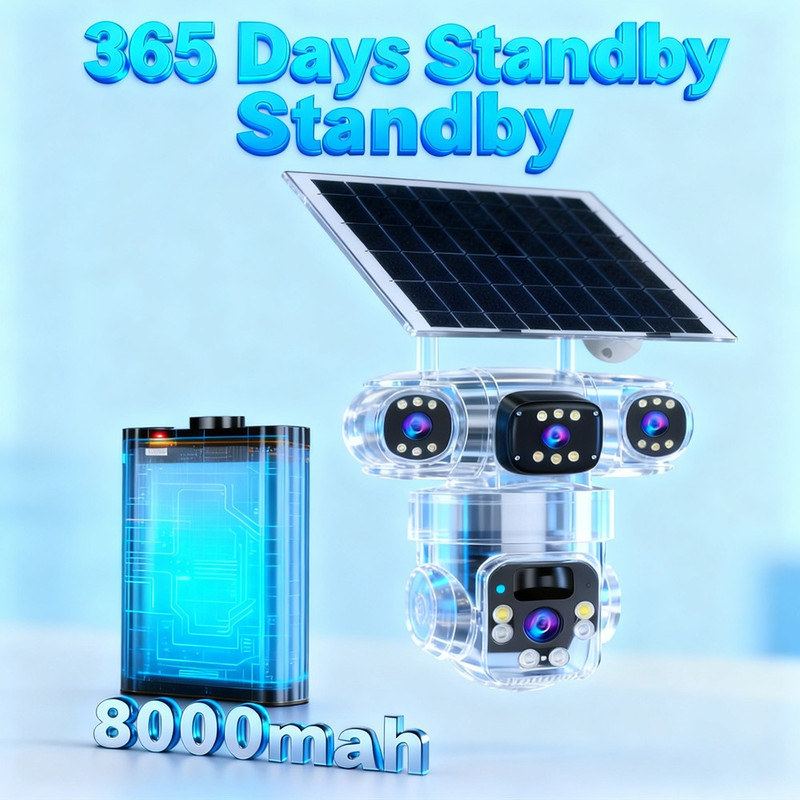KEPEAK 15MP HD Solar-Powered Camera+32GB gallery