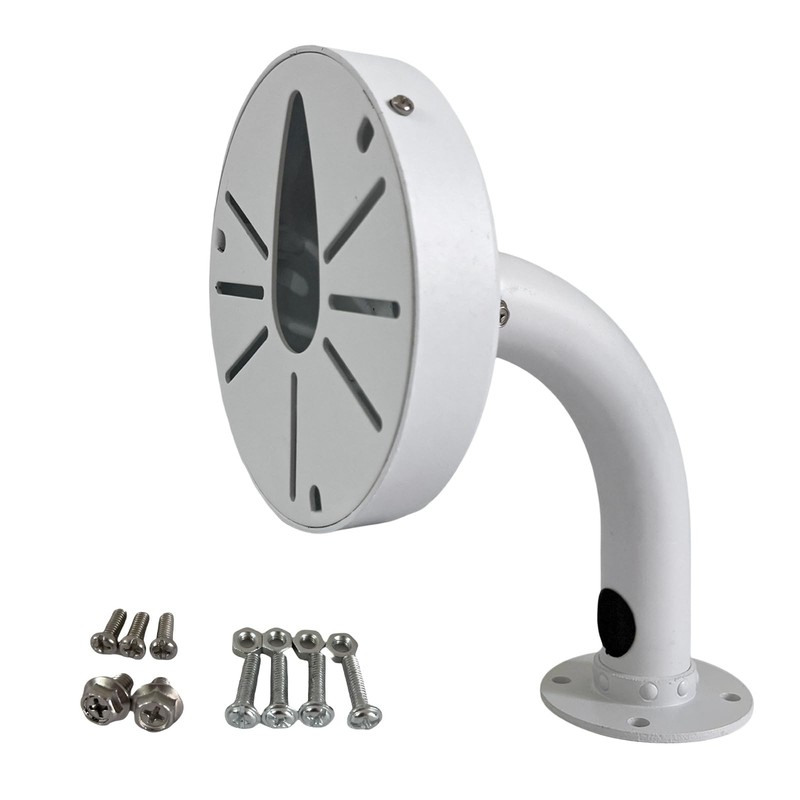 Indoor Outdoor Security Camera Wall Mount, L-Type Metal Bracket, Junction Box... gallery