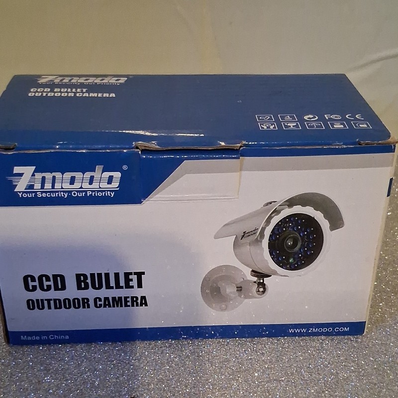 Zmodo Bullet CCTV Outdoor IR Night Vision Camera ZMD-CNR-BBS23NM Beige