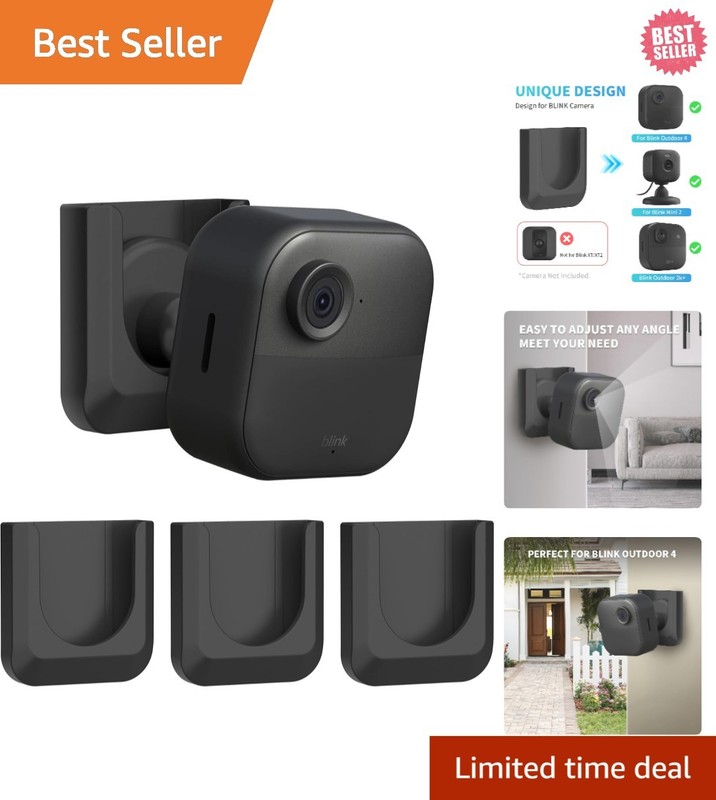 No-Drill Blink Camera Mount – Secure Adhesive Bracket for Outdoor & Indoor Use