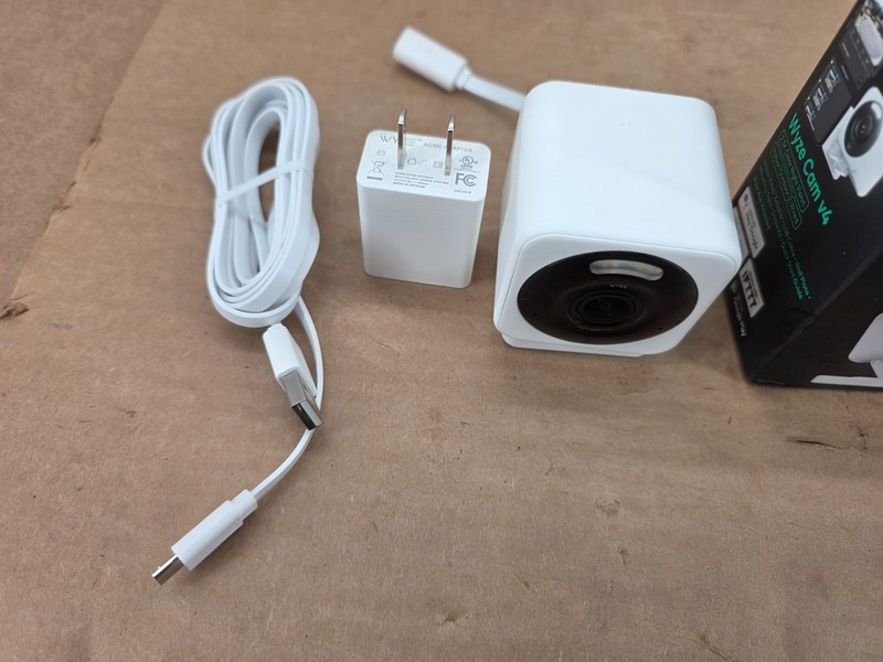 Lot Of 2 Wyze Cam v4 2.5K QHD Indoor/Outdoor WiFi Security Camera Wired white gallery