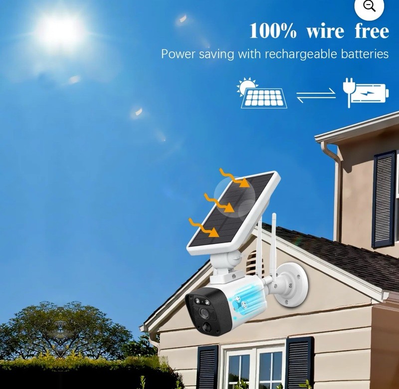 OOSSXX Wireless Solar SECURITY Cameras (6 Wireless Cameras) gallery